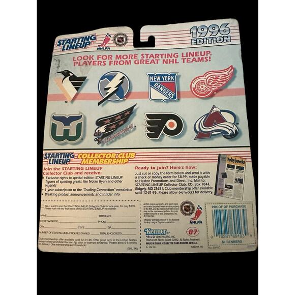 Starting Lineup Mikael Renberg Philadelphia Flyers NHL 1996 Vintage - Picture 4 of 4